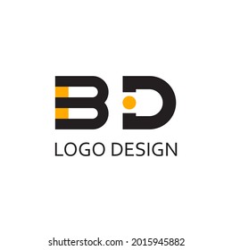 letter bd for logo company design