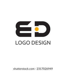 letter bd for logo company design template