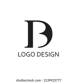 letter bd logo design template