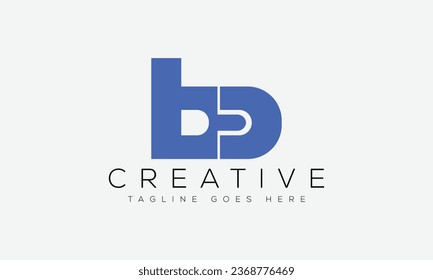 Letter BD logo design template vector illustration