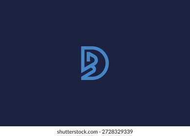 letter bd logo icon design template vector inspiration logo simple design
