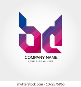Letter BD Logo Template