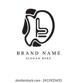 Letter BD Logo Template Design, DB Vector Illustration Design Editable Resizable	
