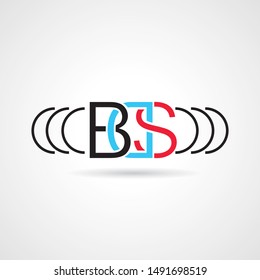 Letter BDS Logo Icon . Initial Letter BDS Design logo for company