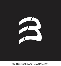 Letter BE or EB logo design creative initial and vector design monogram, BE or EB stylish and professional clean design.