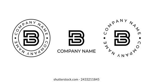Letter BE EB Monogram Logo 
