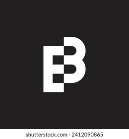 letra enlazarse vector de logotipo geométrico simple 