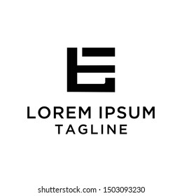 Letter BE Logo Design Template