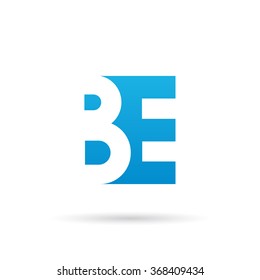 Letter BE  logo icon design template element