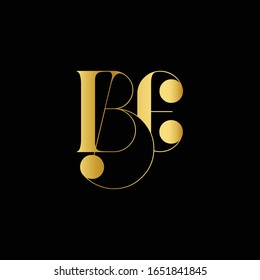 Letter BE Logo Manual Elegant Minimalist Logo template