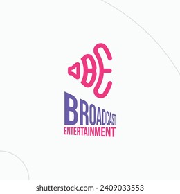 Letter BE soundwave shape icon vector logo. BE monogram broadcasting, podcast, media, radio logo