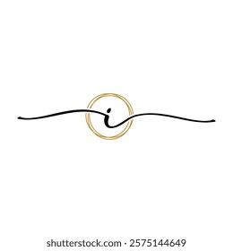 Letter I Beauty Initial Logo Template