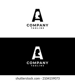 Letter A Beauty Logo Vector Template