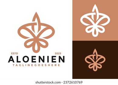 Letter A Beauty Oil Business Company Logo design vector symbol icon illustration