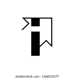 The letter i becomes the logo