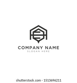 A letter with bee abstract Logo Template Design Vector, Emblem, Design Concept, Creative Symbol, Icon