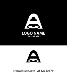 letter A bell logo design vector