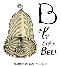 letter for bell with typography