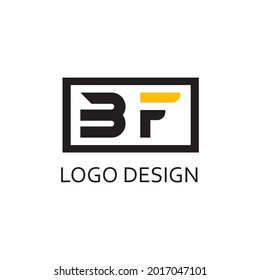 letter bf for logo company design