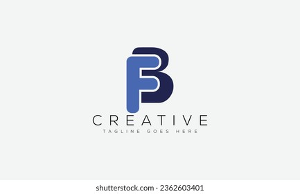 Letter BF logo design template vector illustration.