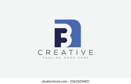 Letter BF Logo Design Vorlage Vektorgrafik.