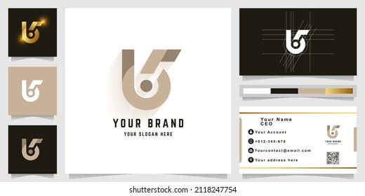 Letter bG or bS monogram logo