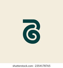 Letter BG or GB logo