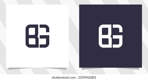 Logo-Design für Buchstaben bg