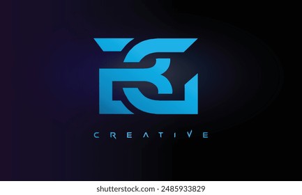 Letter BG logo design creative custom clean two alphabet logo
