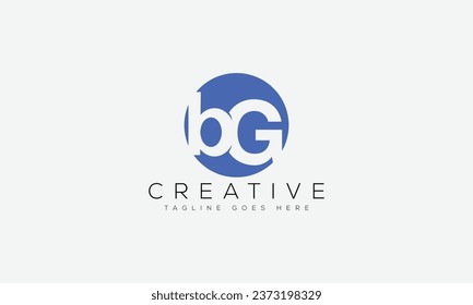 Letter BG logo design template vector illustration