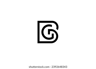 Letter BG Logo Design Vector 