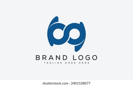diseño de la plantilla vectorial del logotipo BG de letra para la marca.