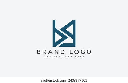 diseño de la plantilla vectorial del logotipo BG de letra para la marca.