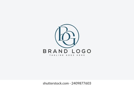 letter BG logo design vector template design for brand.