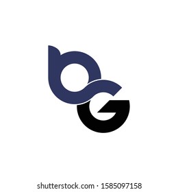 Letter Bg Logo Monogram Bg Icon Stock Vector (Royalty Free) 1585097158 ...