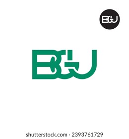 Diseño de logotipo de monograma BGU