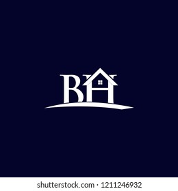 Letter BH Home Real Estate Creative Abstract Business Logo