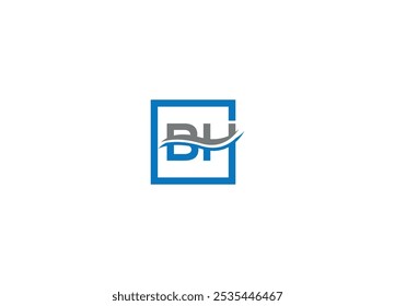 Letter BH logo design Initial vector Custom brand logo template