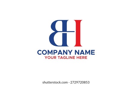 Letter BH Logo Design, Vorlage, Logo Design