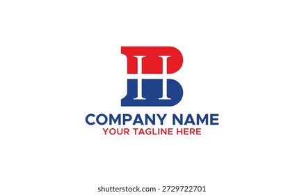 Letter BH Logo Design, Vorlage, Logo Design