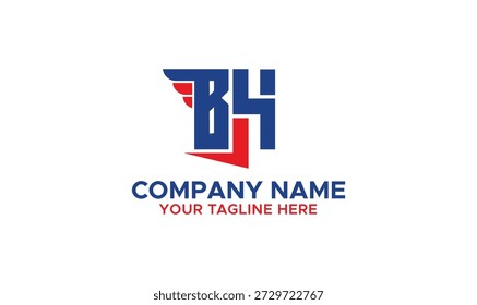 Letter BH Logo Design, Vorlage, Logo Design