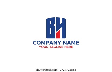 Letter BH Logo Design, Vorlage, Logo Design