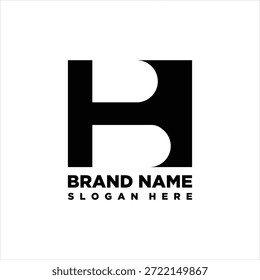 Buchstabe BH Monogramm Konzept Logo Design Vektor Vorlage