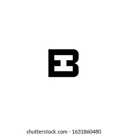 Letter BH monogram logo design vector