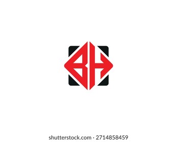 Letter BH Monogramm Logo Design HB Vektor Logo Designs, BH Logo