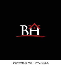 Letter BH Roofing Property Creative Business Logo