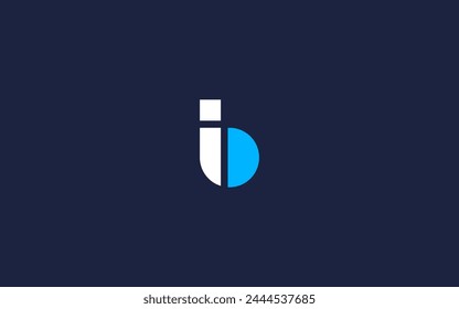 letter bi or ib logo icon design vector design template inspiration