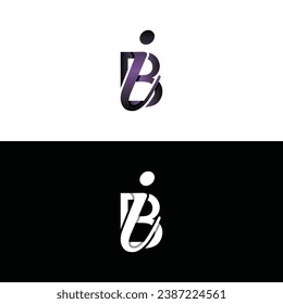 Letter BI luxury modern monogram logo vector design, logo initial vector mark element graphic illustration design template