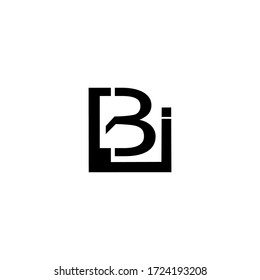 Vector de logotipo nuevo de la letra BI 