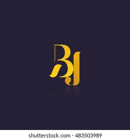 Letter BJ that can be used as initial logo